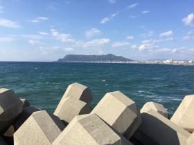 函館山 湯の川漁港から